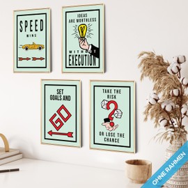 mojoliving Motivation Poster Motivational Pictures Office Pictures Poster Aesthetic Fitness Growth Mindset Gym Decoration Office Decoration Bathroom Kitchen Pictures