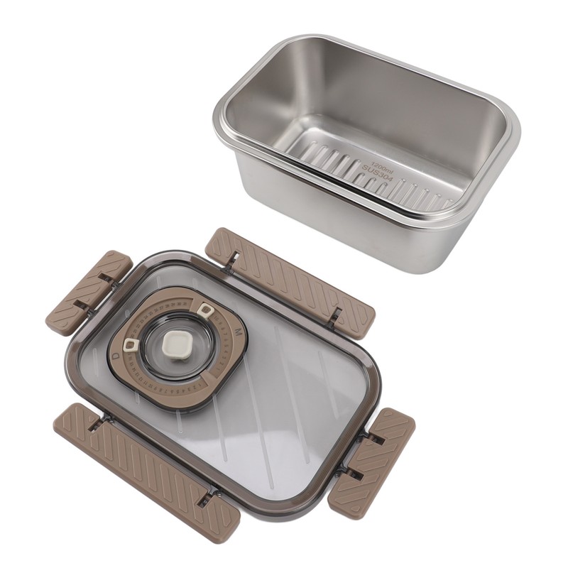 304 Stainless Steel Food Storage Container with Lid Leakproof Bento