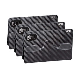 Glens Unisex Armless Reading Glasses - 3 Pack +1.5 Classic Emergency Lightweight Pocket Ultra Thin Readers for Men & Women - 4 Colors 4 Diopters Available