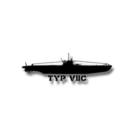 UBoot Type VIIC Decal Sticker Navy Battle in the Atlantic 30x9 cm A4721