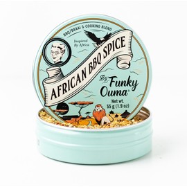 Funky Ouma African BBQ Salt Spice 55g | Premium Seasonings | Proudly South African | Barbeques, Braais & many other dishes | All Natural Ingredients | Beautiful Packaging | Great Foodie Gift