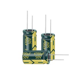 PENGLIN 5pcs Electrolytic Capacitors Aluminum Electrolytic Capacitors 50V 4700UF 105℃ 18X35mm High Frequency Low Resistance Long Life (50V 4700μF)
