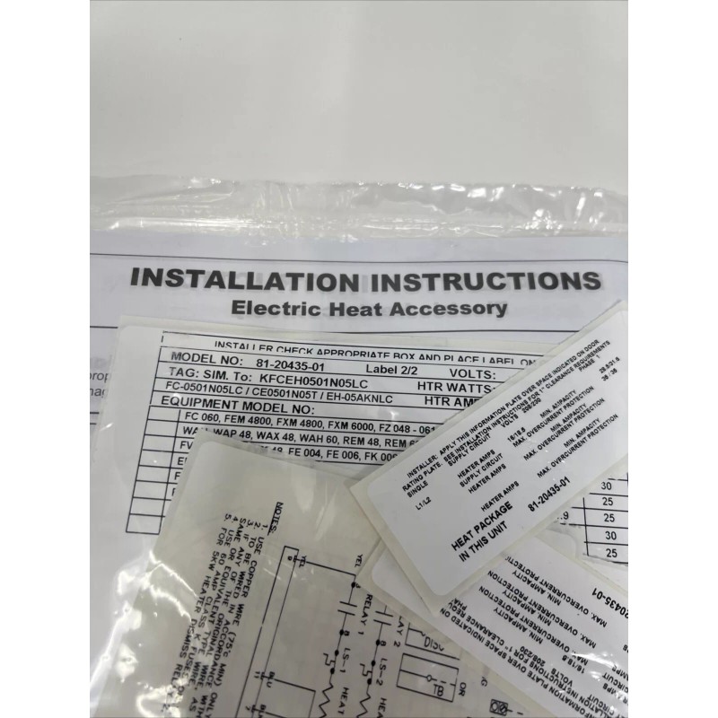 TUTCO Electric Heater, FC-0501N05LC, 81-20435-01, 208/240V, 3.3/4.4kW, 1P, 16A