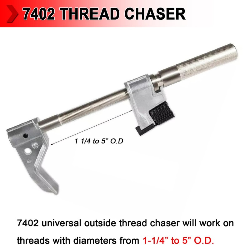 YIYUANYI 7402 Universal Outside Thread Chaser Repair Tool Set for