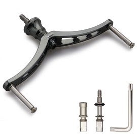 HEIGHTEN 80/92/95/98/110mm Reel Handle (No Knobs) Shimano Daiwa Universal Spinning Reel (110mm - Dark Gray (22STELLA/23AIRITY)) (103)