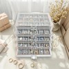 HOUKANWE Acrylic Earring Holder Organizer with 5 Drawers Clear Earring