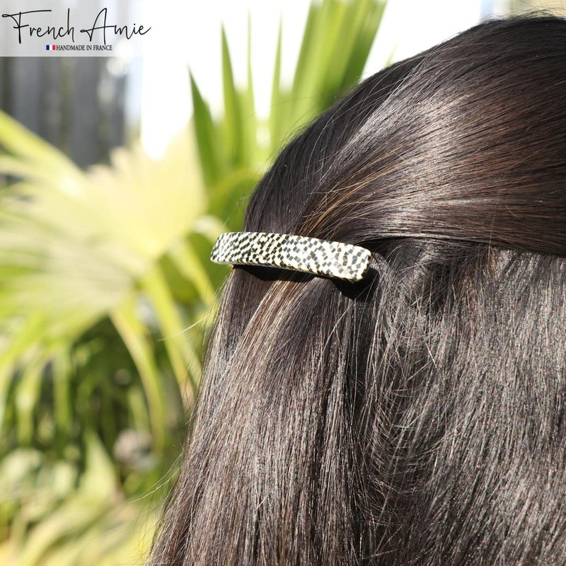 French Amie - Pasador de pelo (celuloide, 5,7 cm, hecho