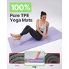 YOTTOY Yoga Mat，Extra Thick Yoga Mat (1/2inch),Professional TPE Exercise Mat,Non-Slip