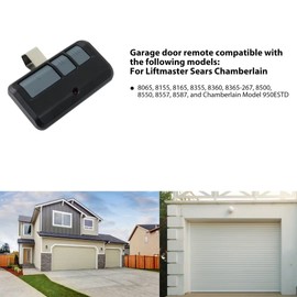 Garage Door Opener Remote Control Compatible with Liftmaster Sears Chamberlain 8065, 8155, 8165, 8355, 8360 and Chamberlain Model 950ESTD (Yellow Learn)