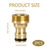 Pack of 2 Universal Tap Connector for Mixer Tap, Garden