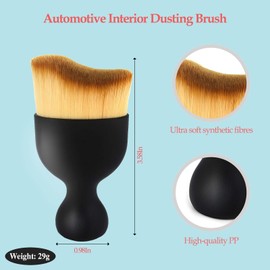Automotive Interior Dusting Brush, Car Interior Cleaning Soft Brushes, Car Interior Beauty Brush, Suitable for Cleaning Car Interior, Dashboard, Air Conditioning Vents, Leather, Keyboard (1 Pack)