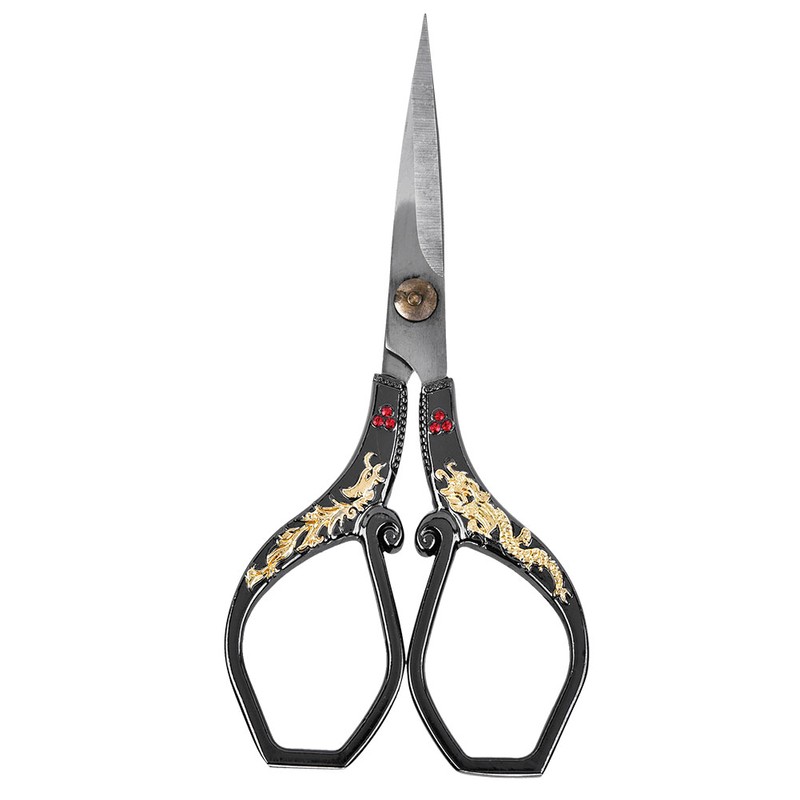 Vintage Stainless Steel Sewing Scissors Classical Cutting Embroidery Crafts Tool