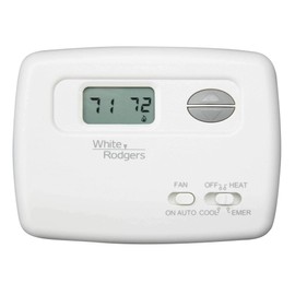 White-Rodgers 1F79-111 White-Rodgers 1F79-111 Digital Non-Programmable Heat Pump Thermostat with Lighted Display