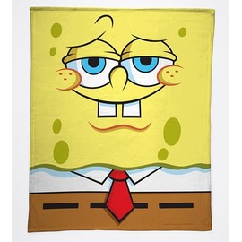 SpongeBob SquarePants Soft Cozy Fleece Throw Blanket, 50 x 60 inches