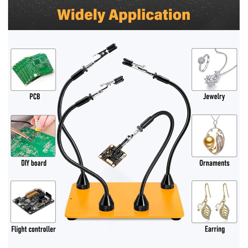 KLSKKJ Magnetic Helping Hands Soldering Station, Third Hand Soldering Tool