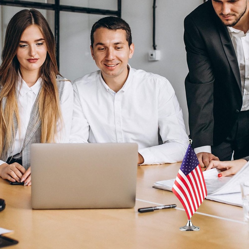 USA Flag American Flags, Small Mini American Desk Flag, Used
