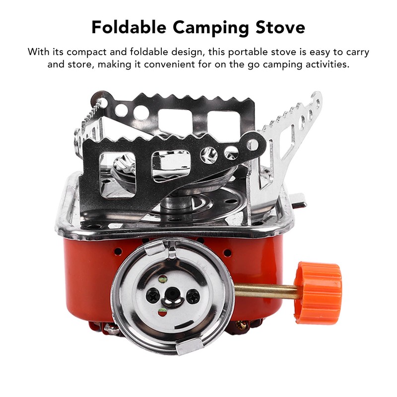 Folding Stove Burner Mini Size Quick Ignition Freely Adjust Foldable