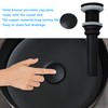 Sinku Mccut Ceramic Vessel Sink with Faucet Combo Black and