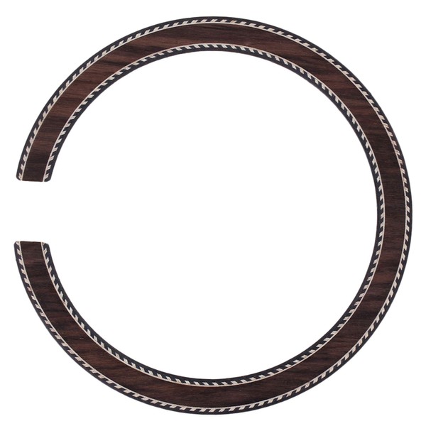 BQLZR Acoustic Guitar Soundhole Rosettes Dyed Wood Veneer Thin Rosewood