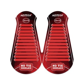 HOMAR No Tie Shoelaces for Kids Adults Stretch Elastic Tieless No Tie Shoe Laces