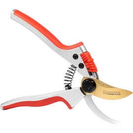 Gardeness Titanium Bypass Pruning Shears- SK5 Steel Garden Clippers For Gardening, Florist cutters-Floral Secateurs with Soft Comfort Grip Handles for Trimming Flowers, Branches, Shrubs and Plants