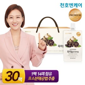 Cheonho Ncare Black Garlic Essence Premium 80ml 30 packs/Cheonho Food / 천호엔케어  흑마늘 진액 프리미엄 80ml 30개입/천호식품