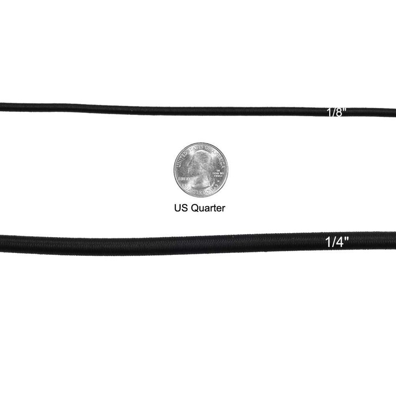 EKEV 1/8" × 25 ft Elastic Shock Cord Bungee Ropes