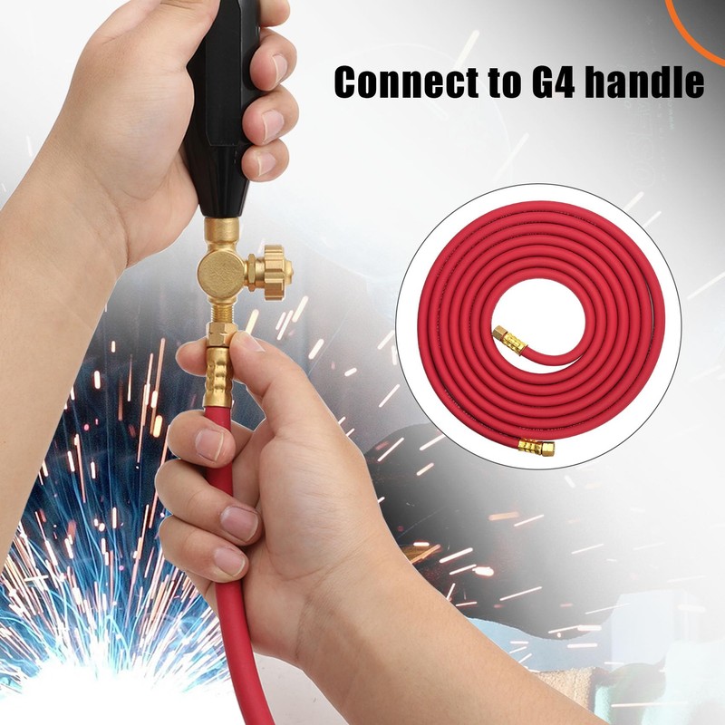 0386-1091 AH-24 Air Acetylene Torch Hose With Lashing Strap, 24FT