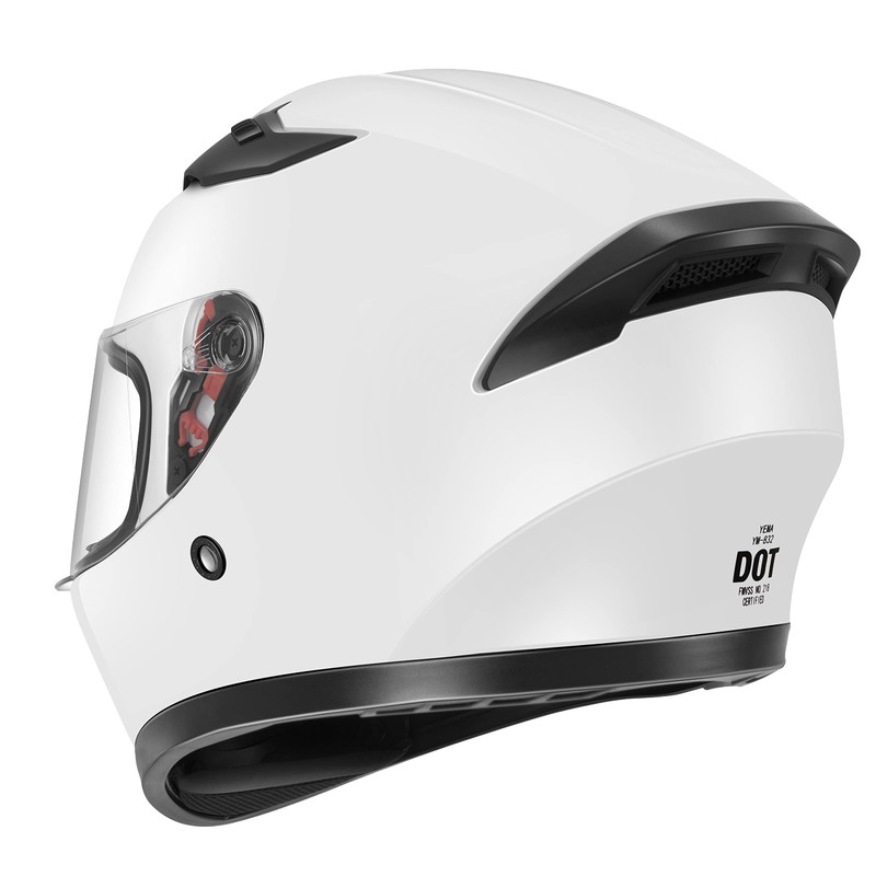 YEMA Motorcycle Street Bike Full Face DOT Helmet YM-832 with