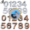 COLORBIRD Door Number Sticker License Plate 3D Nameplate Sticker Stylish