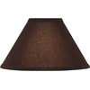 Aspen Creative 58761A, Empire Uno Lamp Shade, Dark Brown, 4"