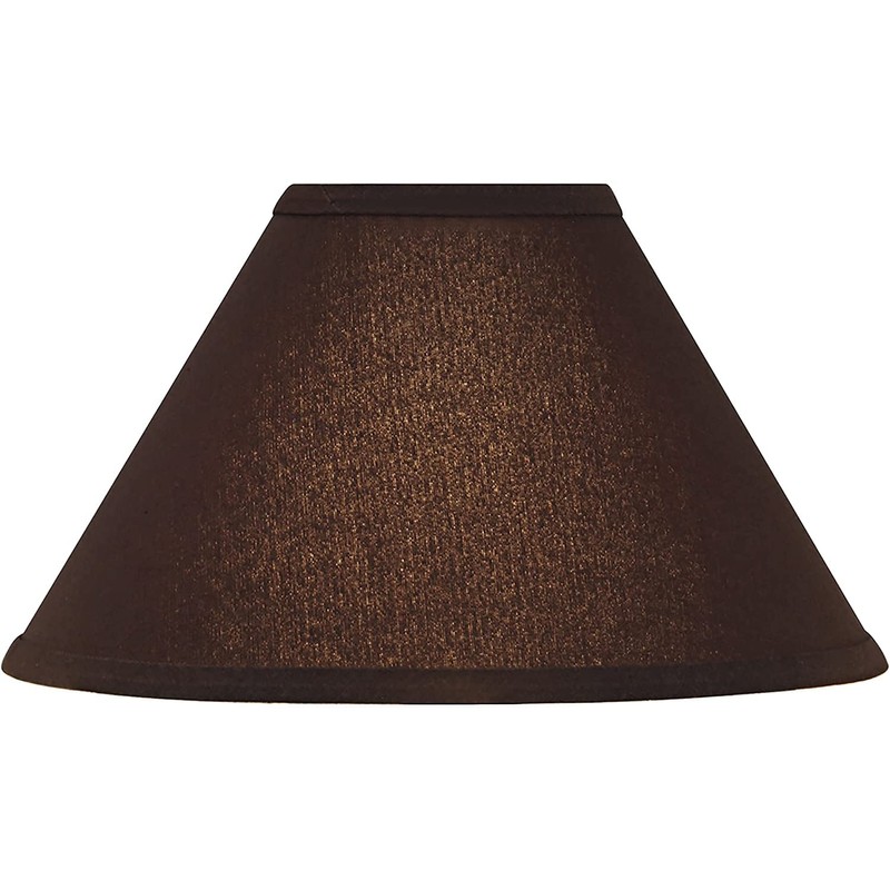 Aspen Creative 58761A, Empire Uno Lamp Shade, Dark Brown, 4"