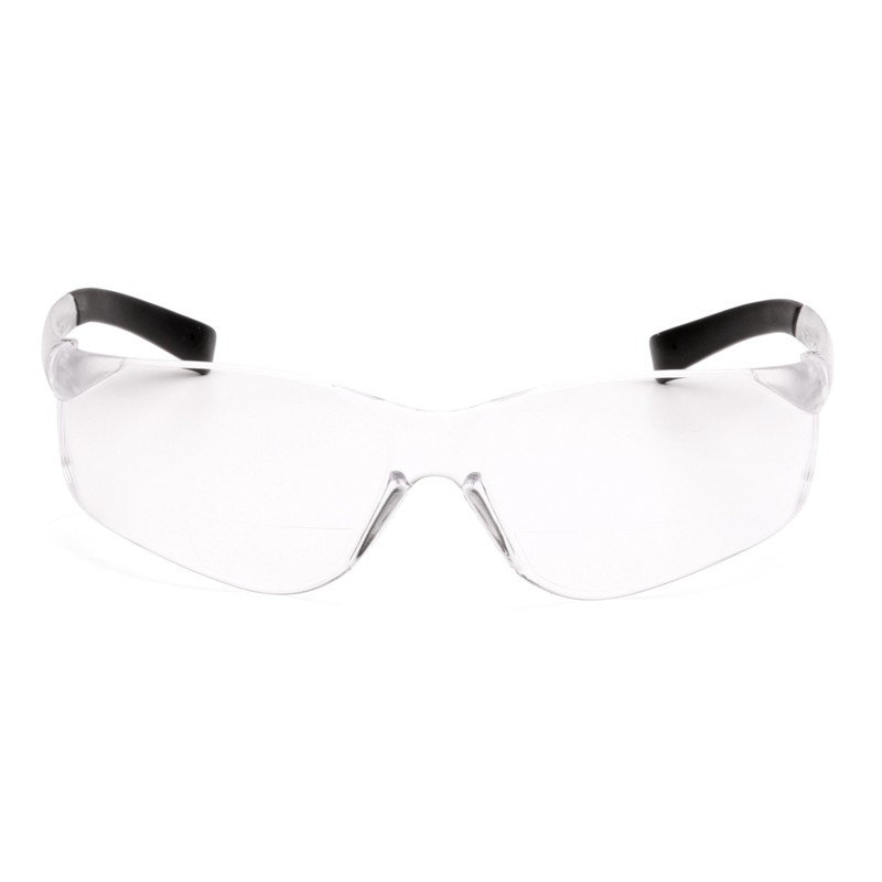 Pyramex Ztek Readers Bifocal Safety Glasses Eye Protection, Clear Lens,