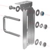 4 PCS 8" Galvanized Swivel Top Bunk Bracket Kit with