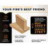 GIRtech USM-2 Heavy Duty Firebricks 2-Pack Fireclay, Chamotte 3000F US