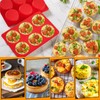Silicone Egg Bite Molds, 2 Pack Frittata Pan, Deep 3