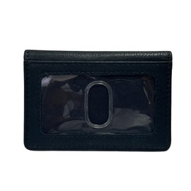 ALLEN & MATE Genuine Leather Bus Pass Travel Card Holder/Driving License Oyster, RFID Blocking Minimalist Wallet Credit Card Holder (Black Elite)
