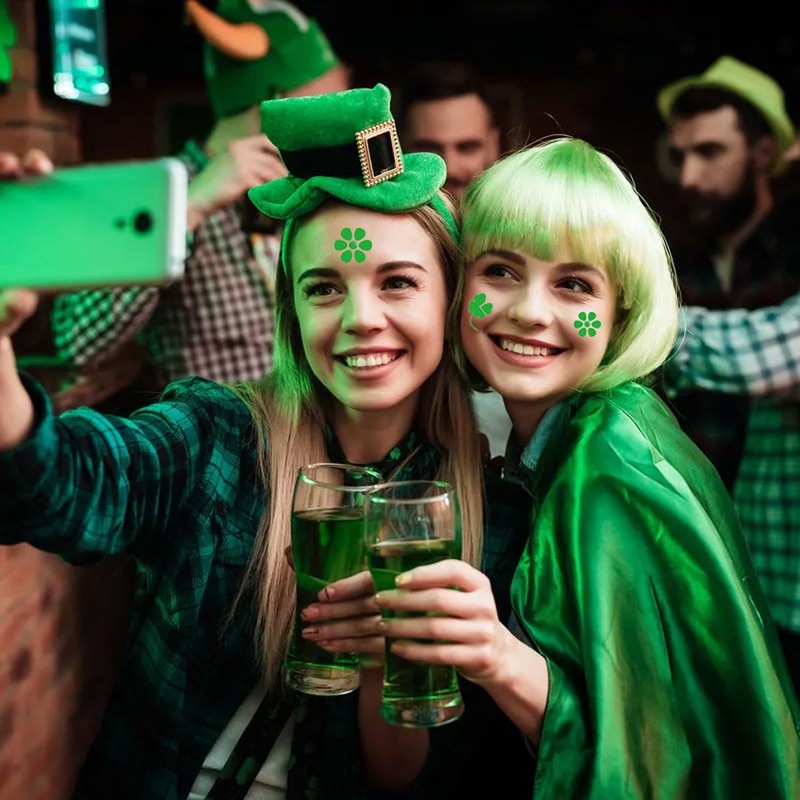 15 Sheets St Patricks Day Tattoos, St Patricks Day Shamrock