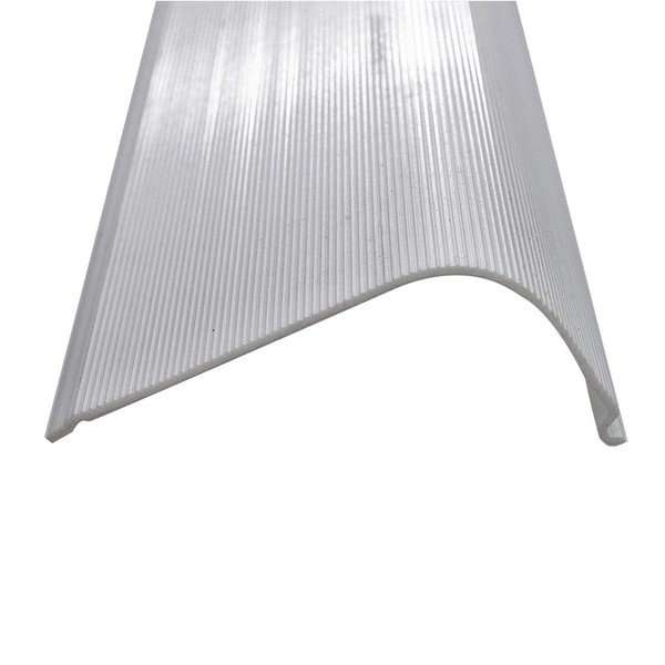 Beam Lighting 12” Curved Under Cabinet Light Cover Replacement | White Ribbed Acrylic Diffuser | 11-7/8” Length x 2-3/4” Width x 1-3/8” Height (Please Check Size is Correct Before Ordering)