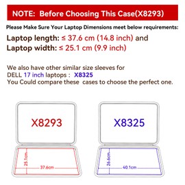 Smatree Hard EVA Protective Sleeve Case Compatible for 17 inch DELL XPS 17 9730/9720/9710/9700 Laptop, for 17 inch DELL Precision 5770 Workstation Water-Resistant Bag(X8293)