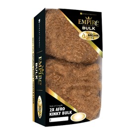 Sensationnel Empire Bulk hair braiding – Empire 2x Afro Kinky human hair with for knotless boho box styles - HH EMPIRE 2x Afro Kinky Bulk (16 inch, 27 HONEYBLONDE)