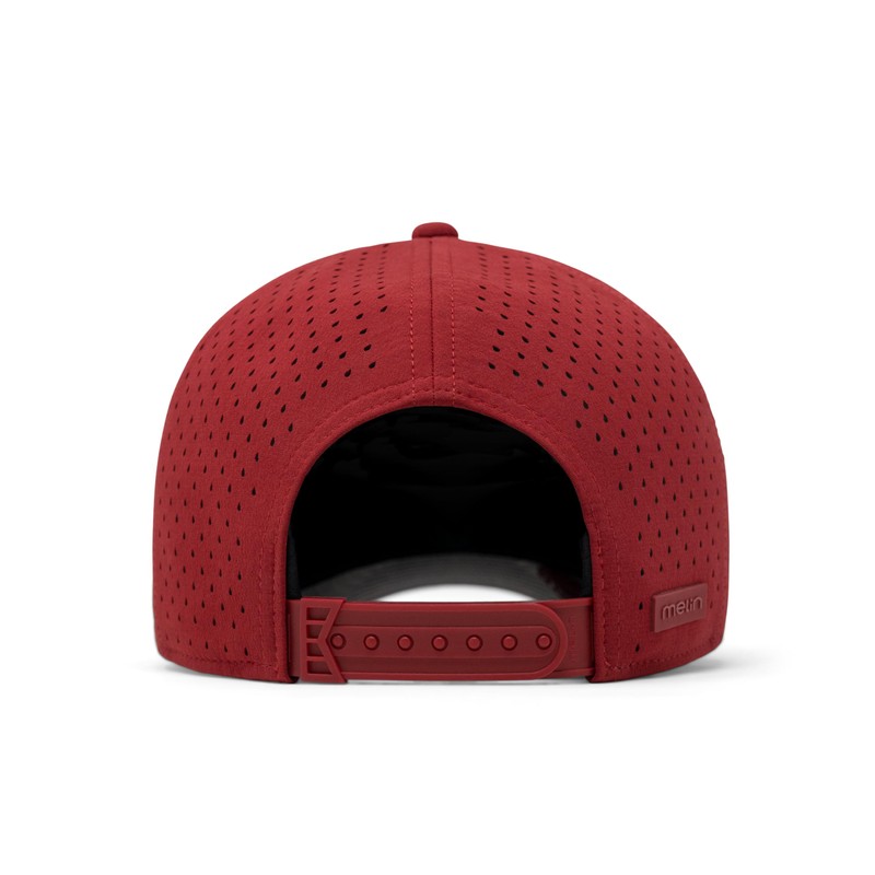 melin A-Game Icon Hydro, Red, Performance Snapback Hat, Water-Resistant Baseball