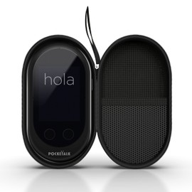 AGOZ Carrying Case for Pocketalk Classic Language Translator, Travel Organizer Holder with Wrist Strap, Anti-Shock, Water Resistant, Storage Organizer for Portable Voice Interpreter Device (Yellow)