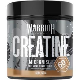 Warrior Creatine Monohydrate Powder – Micronised for Easy Mixing and Consumption – Proven to Improve Physical Performance/Recovery, 5g Servings (Cool Cola, 300g)