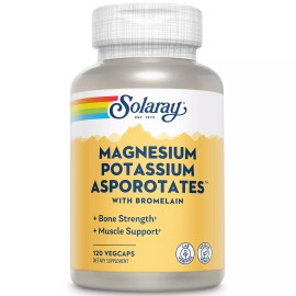 Solaray Magnesium and Potassium Asporotates | 60 Servings | 120 VegCaps