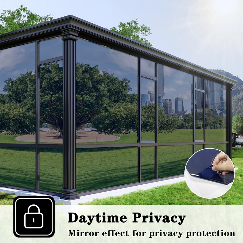 ConCus-T One Way Window Privacy Film Daytime Reflective Mirror Tint