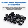3/4" Square Tubing End Caps (20-Pack) - Durable Plastic Pipe