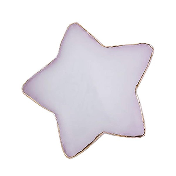 1 Pcs Resin Nail Art Palette Polish Holder Drawing Color Palette Nail Art Painting Gel Palette Manicure Display Tool White Star