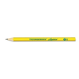 Ticonderoga Laddie Woodcase Pencil w/o Eraser, HB #2, Yellow, Dozen