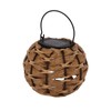 Outdoor Solar Lantern LED Waterproof Hollowed Rattan Ball Solar Hanging